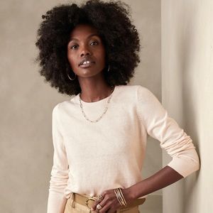 Banana Republic off white forever sweater. NWT